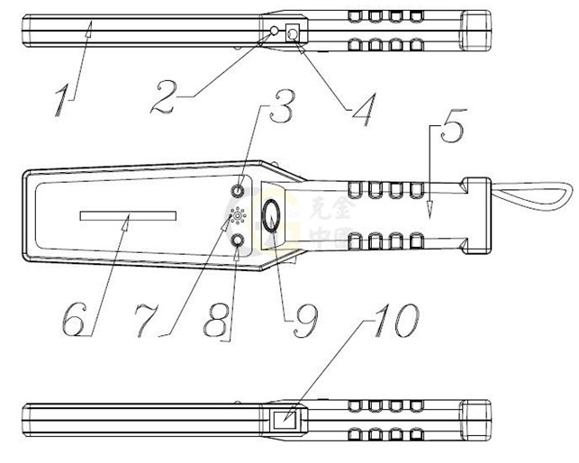 GC-1002 超高靈敏度手持式金屬探測器(圖2)
